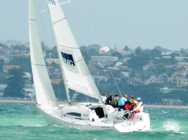 Melinda Henshaw finished 4th with two wins under her belt showing the depth of quality in the fleet - Baltic Lifejackets 2012 NZ Women’s Keelboat Championships © Tom Macky